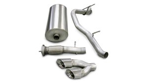 Cadillac Escalade Performance Exhaust - CORSA Performance - Cat Back, Single Side Exit, Sport - Polished - `07-`10